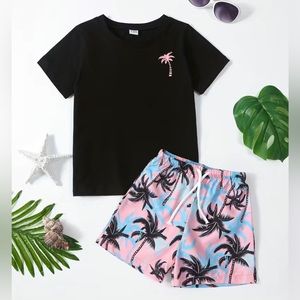 Boys 2-piece shirt and short set